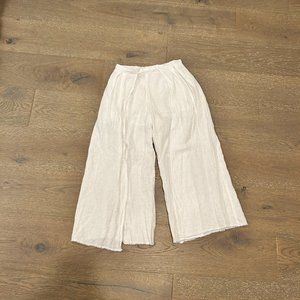 Krisa Wide Leg Linen Pants